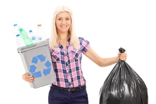 Sorting and recycling items during Redhill house clearance